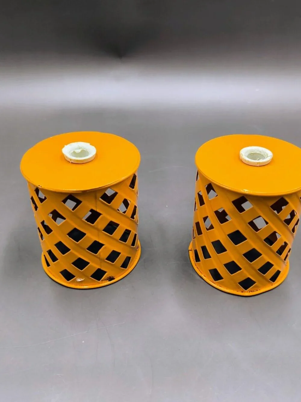 Lot of 10 Metal Lattice String Light Covers for Patio Garden Lights Multicolor